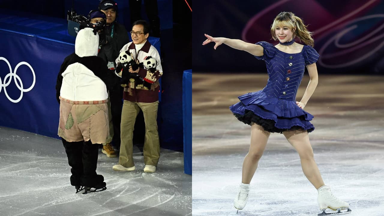 Un panda de oro, Jackie Chan y emotividad en la gala de patinaje artístico