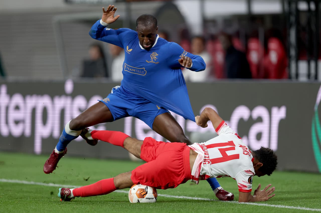 RB Leipzig se llevó una mínima ventaja ante Rangers en la Ida de la Semifinal de la UEFA Europa League.