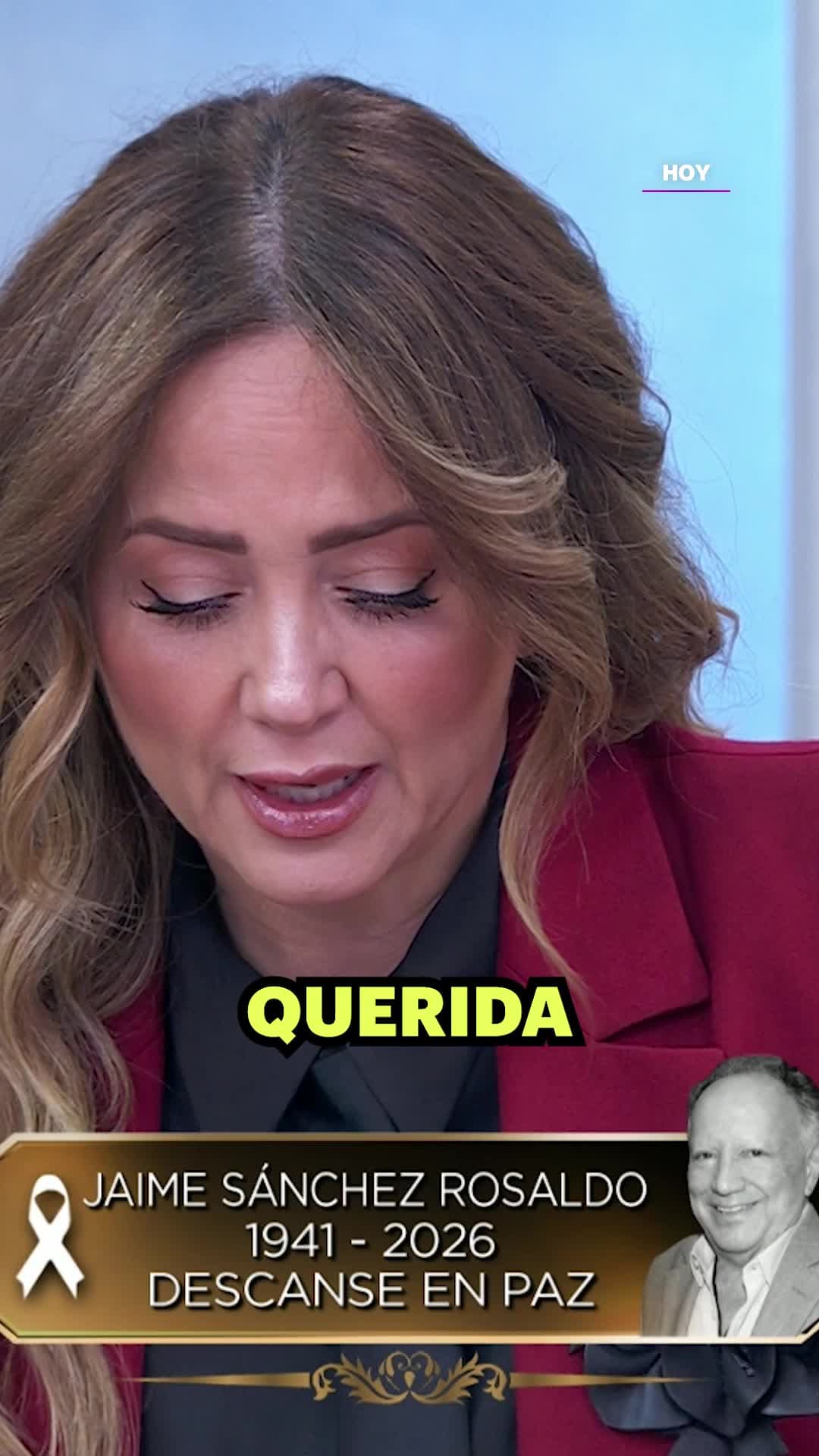 Alessandra Rosaldo de luto: Fallece su padre
