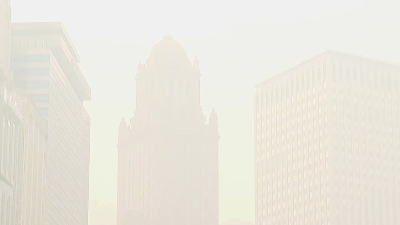 No es un desierto: Así se ve Chicago hoy por humo de incendios forestales de Canadá