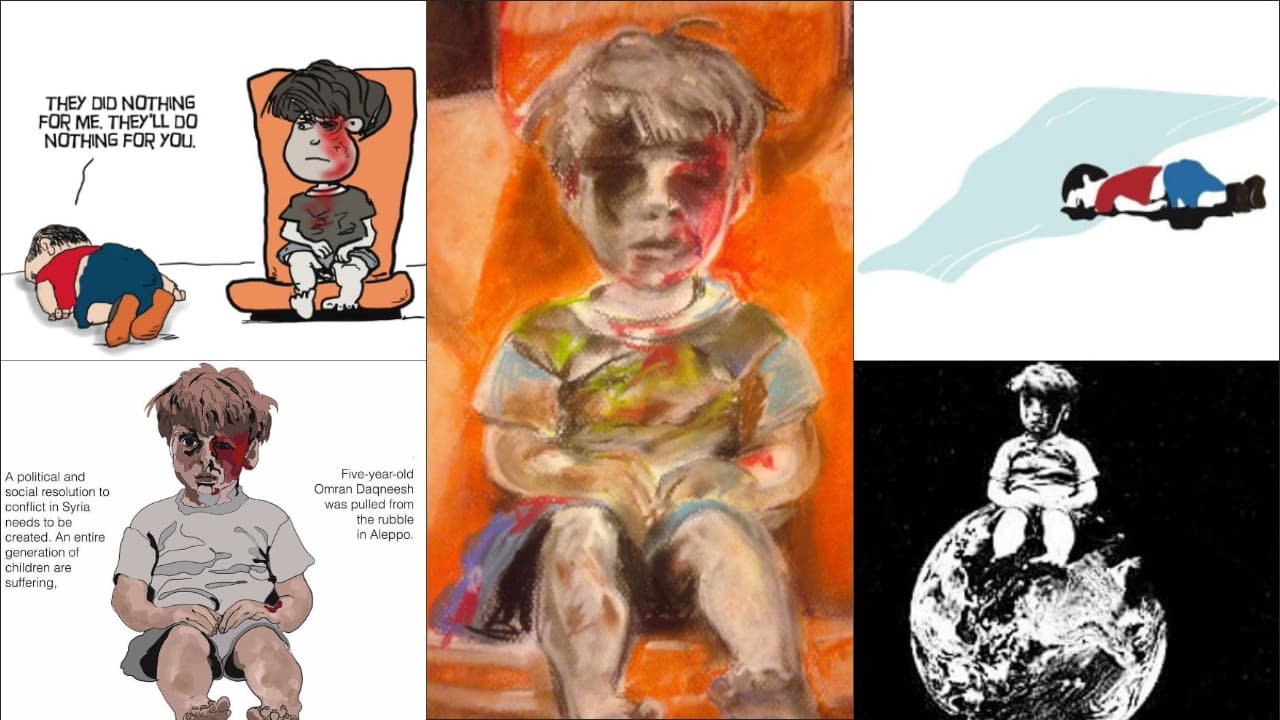 Las redes sociales convierten la imagen de Omran en el nuevo símbolo contra la guerra