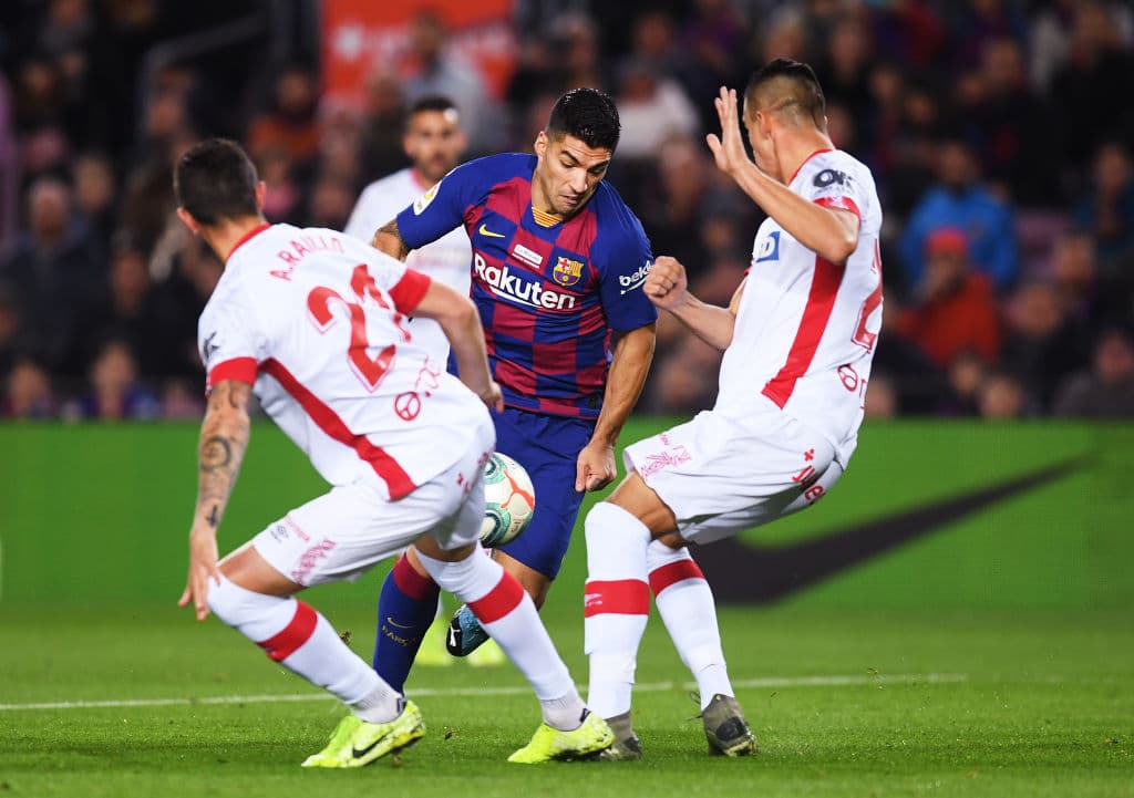 Con goles de Antoine Griezmann, luis Suárez y triplete de Lionel Messi, Barcelona golea 5-2 en casa al Mallorca.