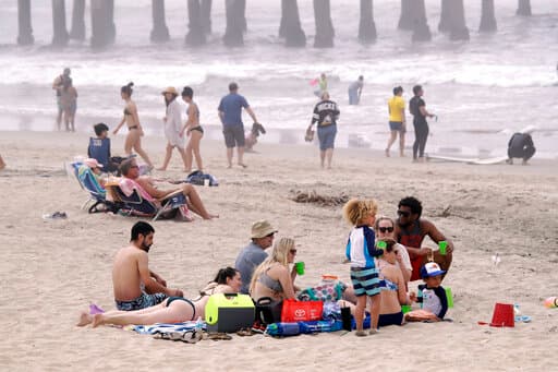 Playa de Huntington Beach, California.