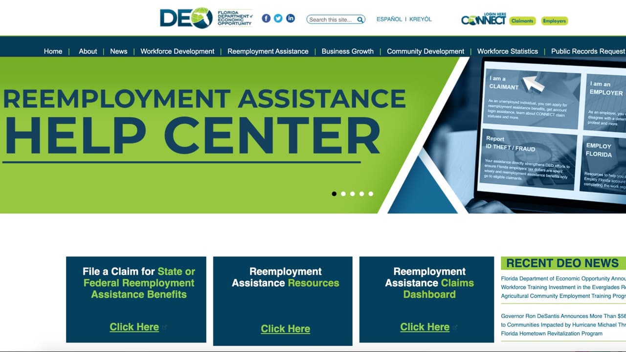 Miles de personas se quedan sin acceso a su cuenta para recibir beneficios de desempleo en Florida 