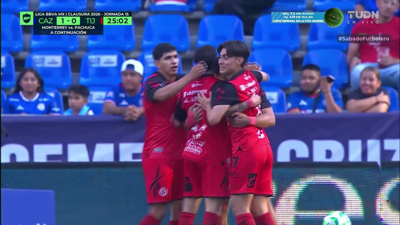 ¡Imperdible! Tijuana empata a Cruz Azul con este golazo de El Ghezouani