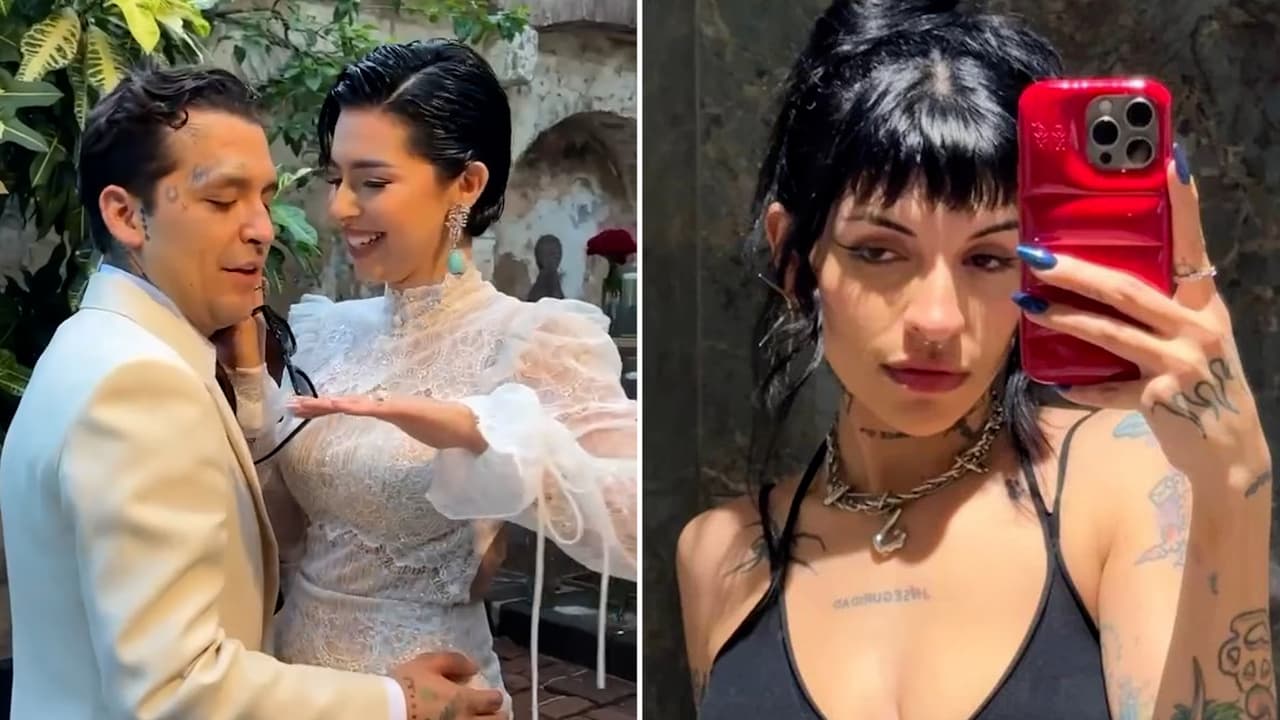 Preguntan a Nodal por Cazzu en plena luna de miel con Ángela Aguilar: así reacciona