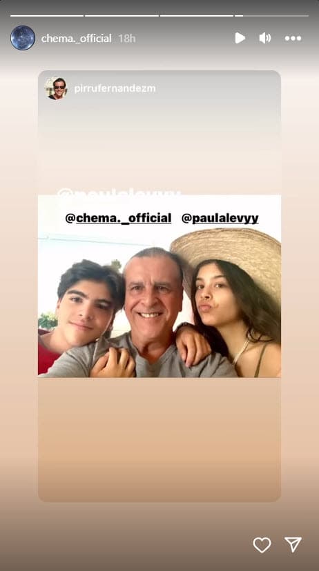 José María Fernández 'Chema', 'El Pirru' y Paula Levy.