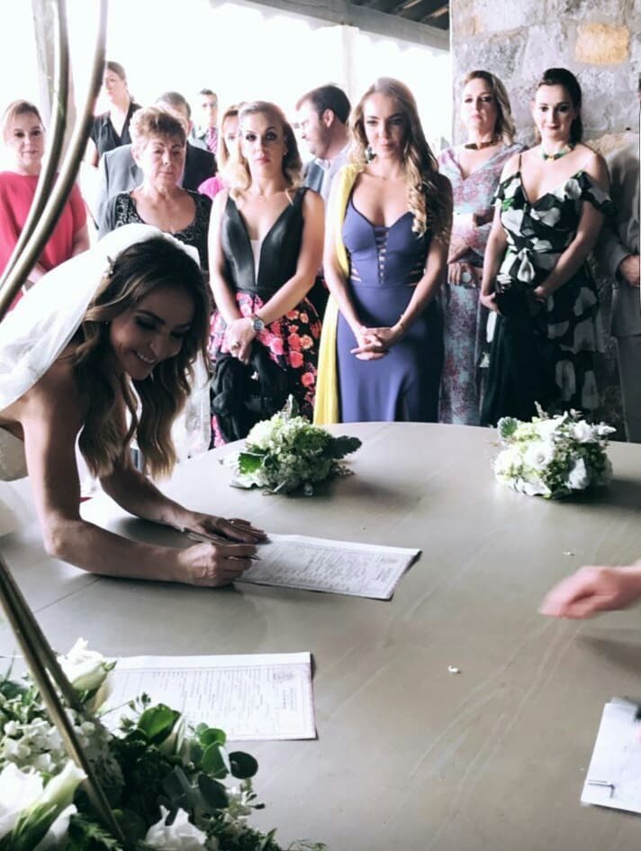 La boda fue por lo civil y lo hicieron bajo el régimen de bienes separados.