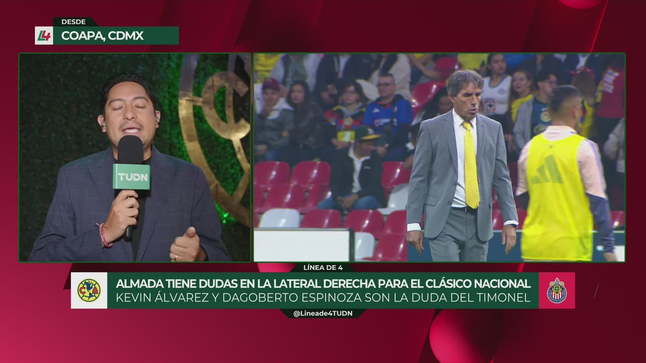 Estos son los lesionados y dudas que tiene América de cara al Clásico Nacional