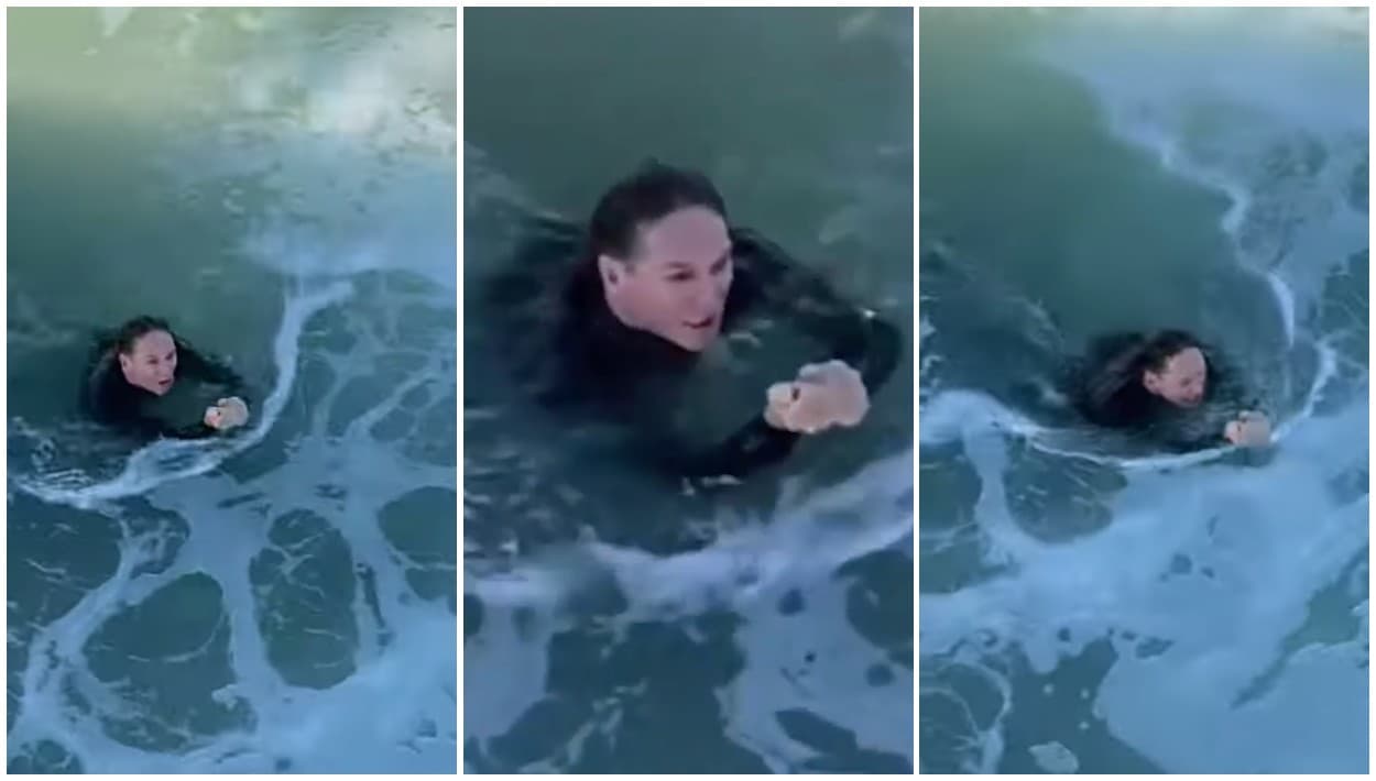 Advierten a surfistas sobre una nueva amenaza en Huntington Beach que los expone a ser... ¿pescados?