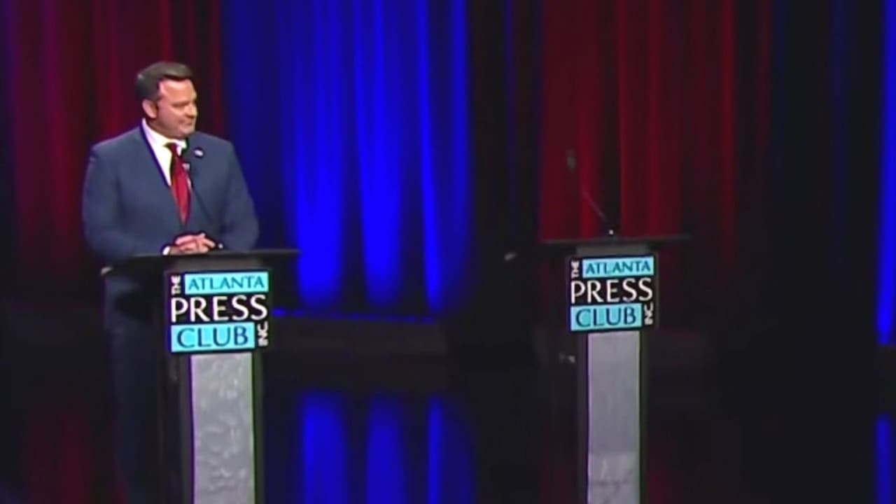 Con un podio vacío y solo un candidato, realizan debate republicano para gobernación de Georgia