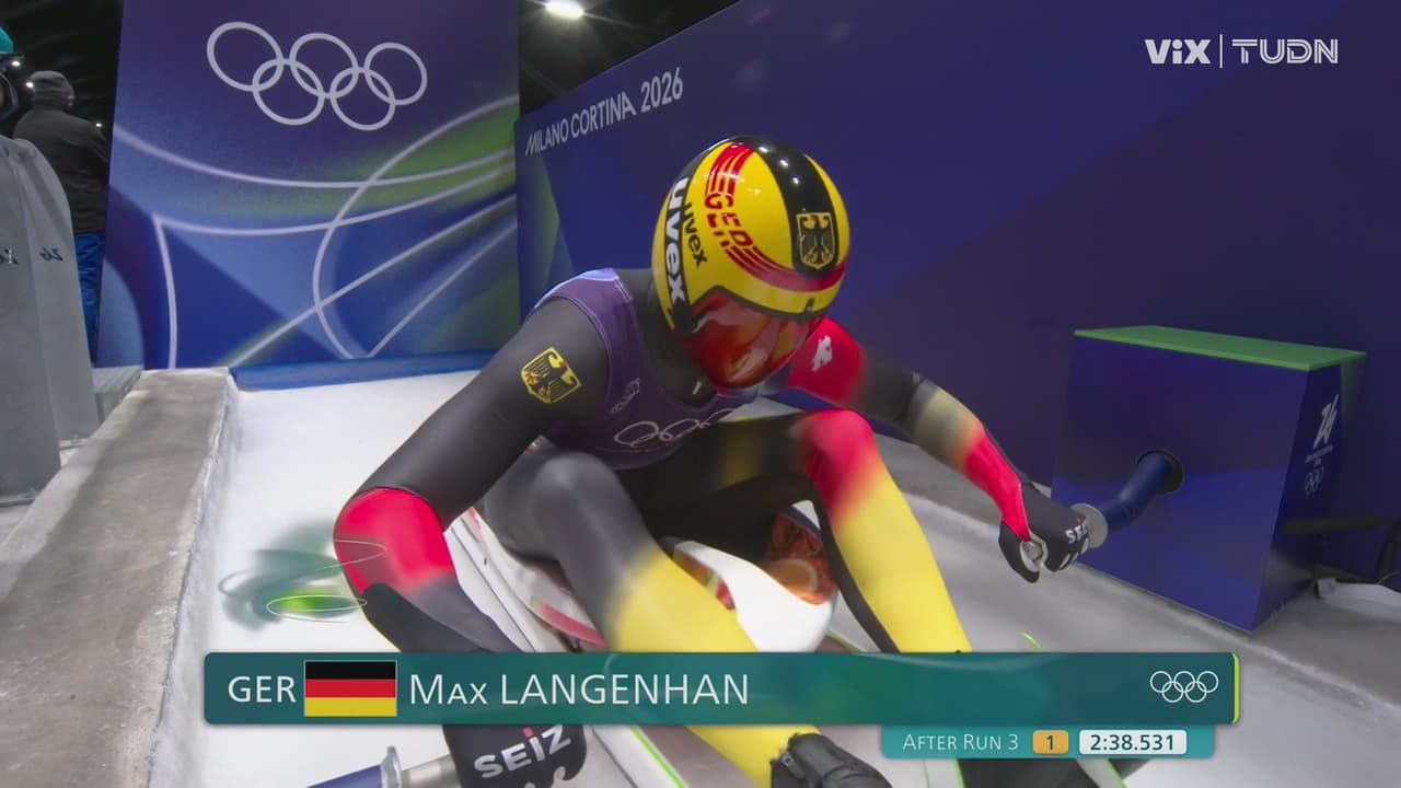 Max Langenhan se lleva un oro dramático en el luge de Milano Cortina 2026