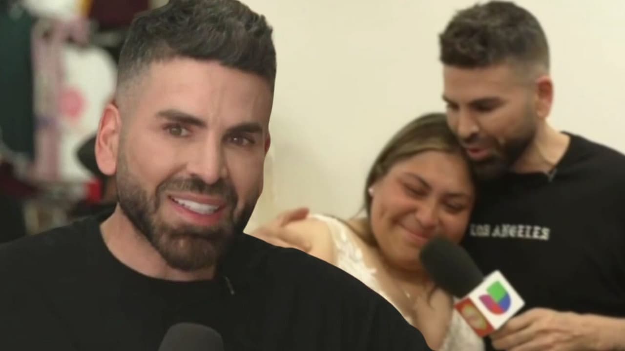 Jomari Goyso recibe una triste noticia y regala un vestido de novia en su regreso a LA