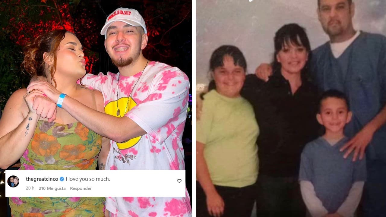 Johnny y Jenicka López junto a Jenni Rivera y Juan López.