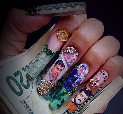 Diseño de uñas por @nailstheluxe