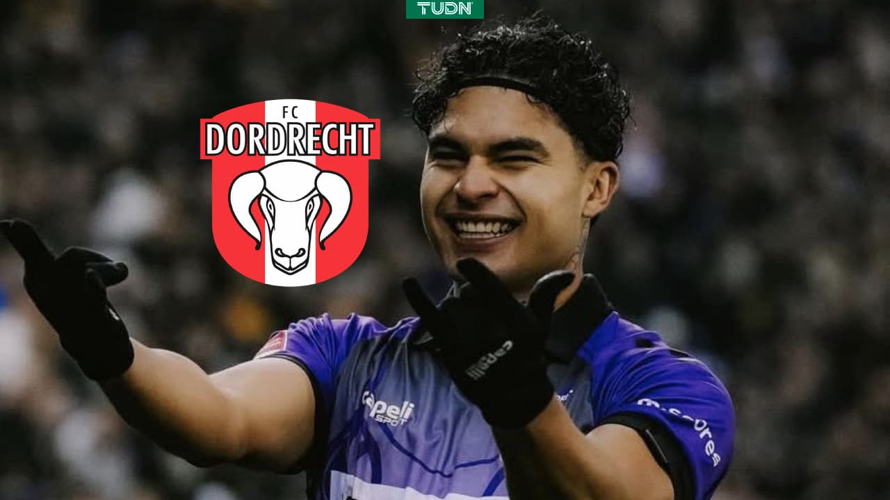 Stephano Carrillo anota con Dordrecht su cuarto gol de la temporada