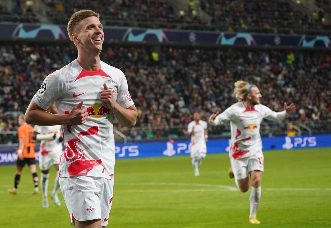 Leipzig goleó 0-4 al Shakhtar en condición de visitante en el último juego de ambos en la fase de grupos de la UEFA Champions League.