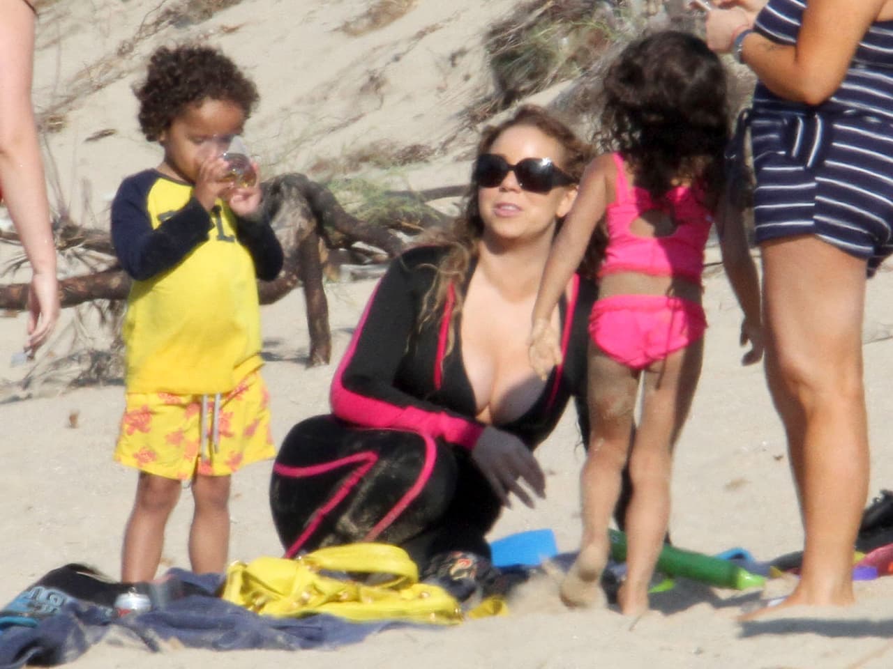 Mariah se la está pasando de lo lindo.