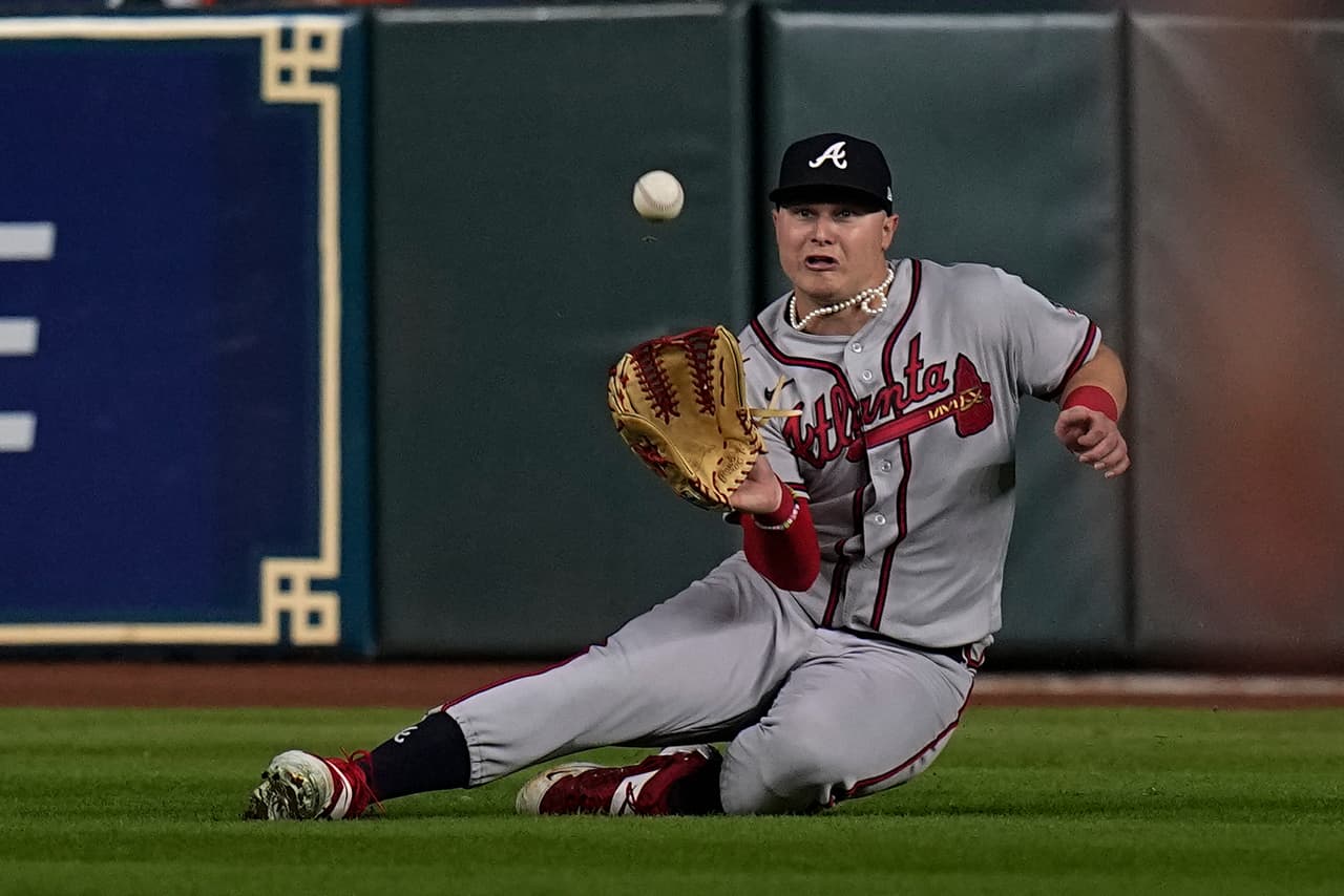 Joc Pederson hizo una gran atrapada en el séptimo inning.