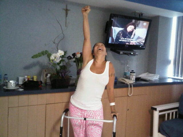 Ale venció al cáncer de mama que la aquejó en 2006.