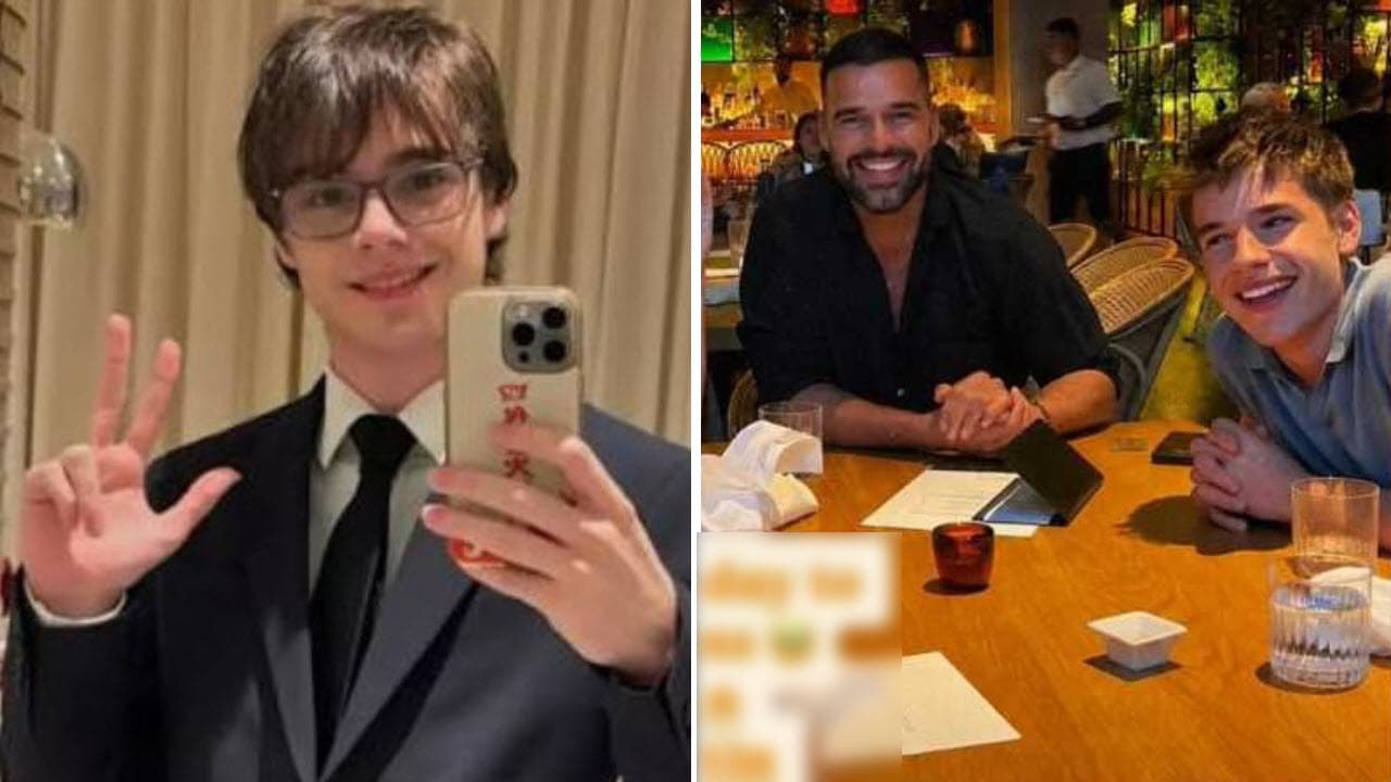 Valentino, uno de los hijos de Ricky Martin, muestra a su hermano mellizo como pocas veces