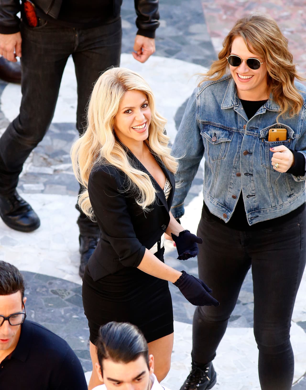 Photo © 2016 Splash News/The Grosby Group Barcelona, November 30, 2016. Shakira shooting in the town "Vilanova i la Geltru", near Barcelona, a new commercial for Costa Cruises. The director is Jaume de Laiguana, who has been the director of the last videoclips and commercials of Shakira since she lives in Barcelona. Shakira films a commercial in Vilanova la Geltru in Barcelona,Spain. The Colombian singer looked great in a short skirt, strapped platform heels, and black gloves.