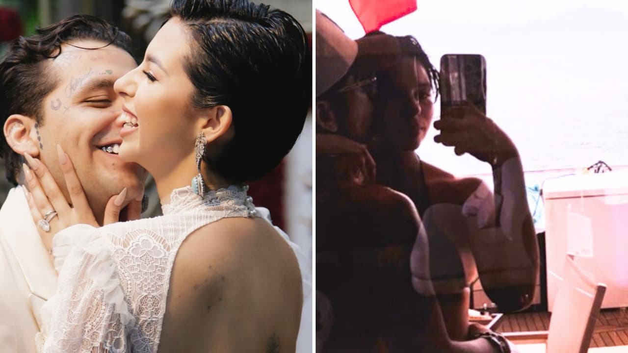 Cada quien por su lado: nuevas fotos de Ángela y Nodal en su luna de miel