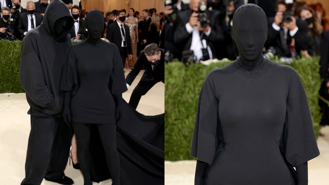 El look de este fin de semana recordó al que Kim Kardashian usó en la Met Gala de 2021.