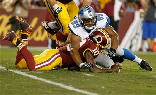 Redskins 21-17 Lions: Washington gana partido y conmoción cerebral de RG3