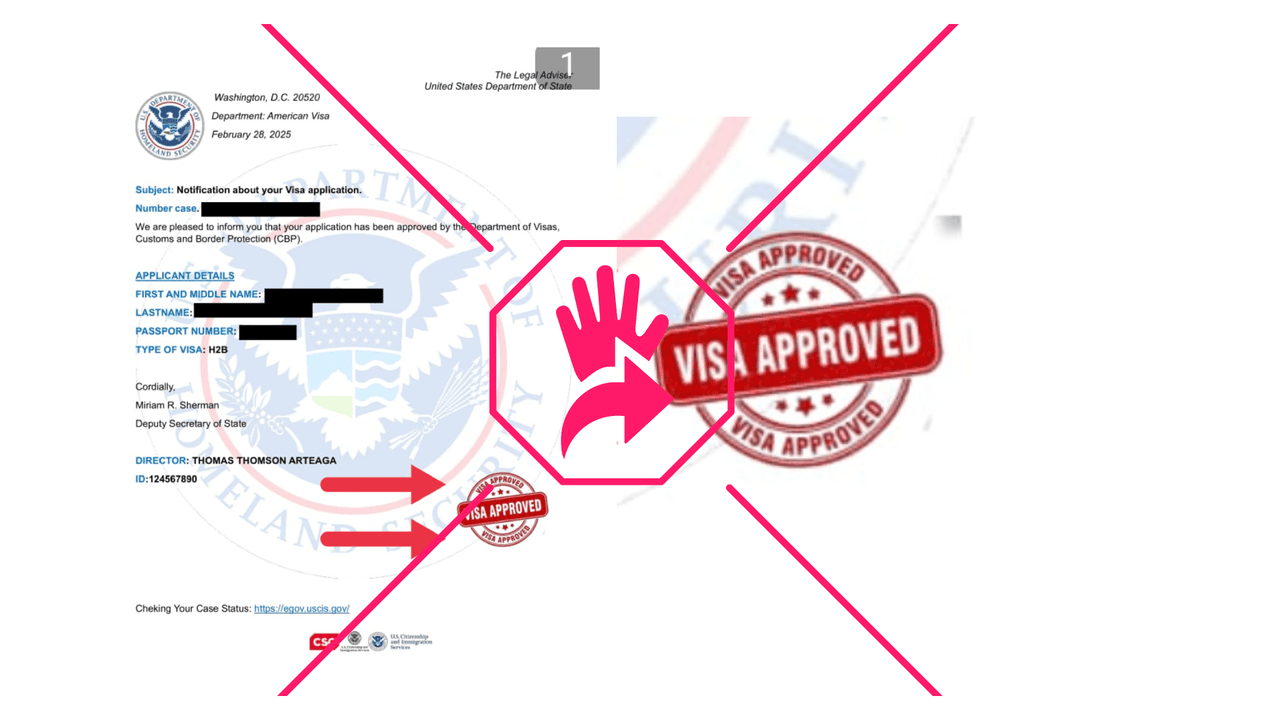 Documento supuestamente “enviado” por CBP