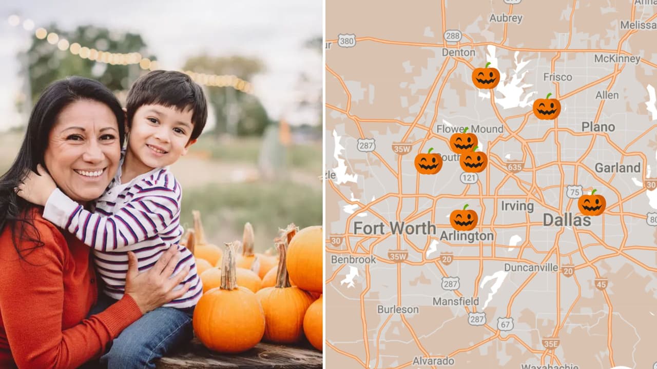 Jardines de calabazas para tomarse fotografías en Dallas y Fort Worth
