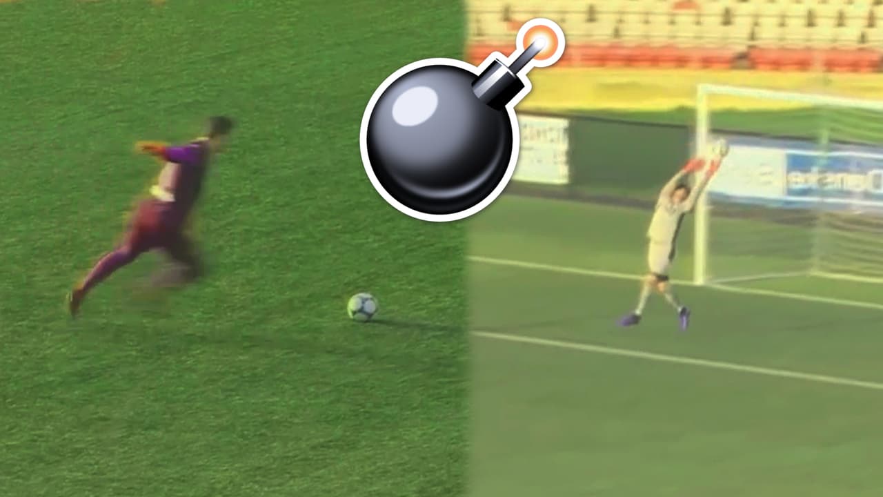 ¡Bombazo! Portero colgó al portero rival con este disparo de 60 metros