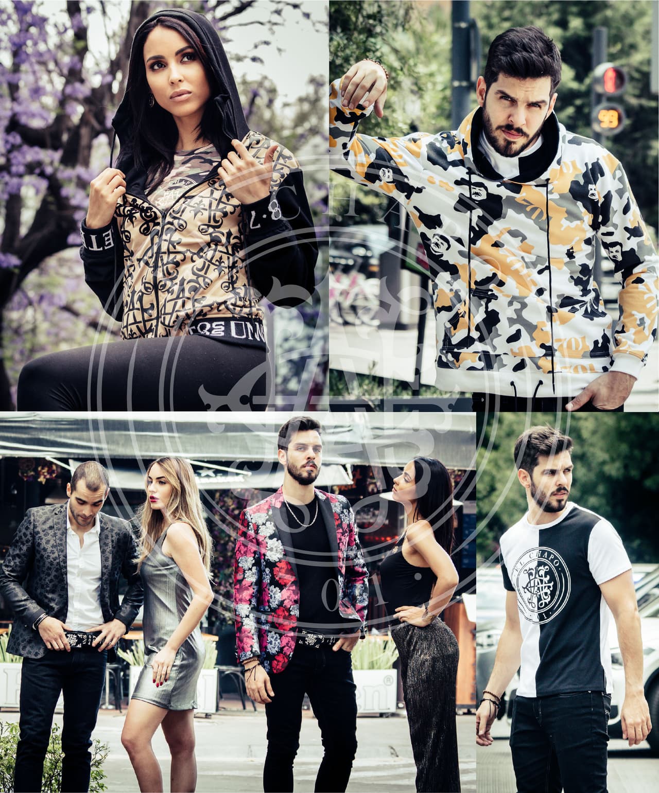 La marca ofrece sudaderas, blusas, playeras, blazers, corbatas, cinturones, carteras, zapatos, gorras, encendedores y hasta licoreras.