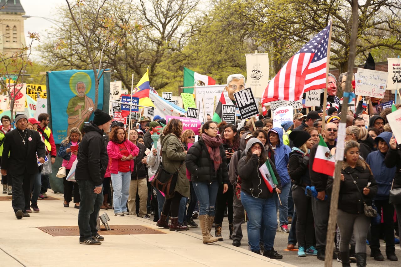 Había ancianos y niños, pero en general muchos jóvenes.