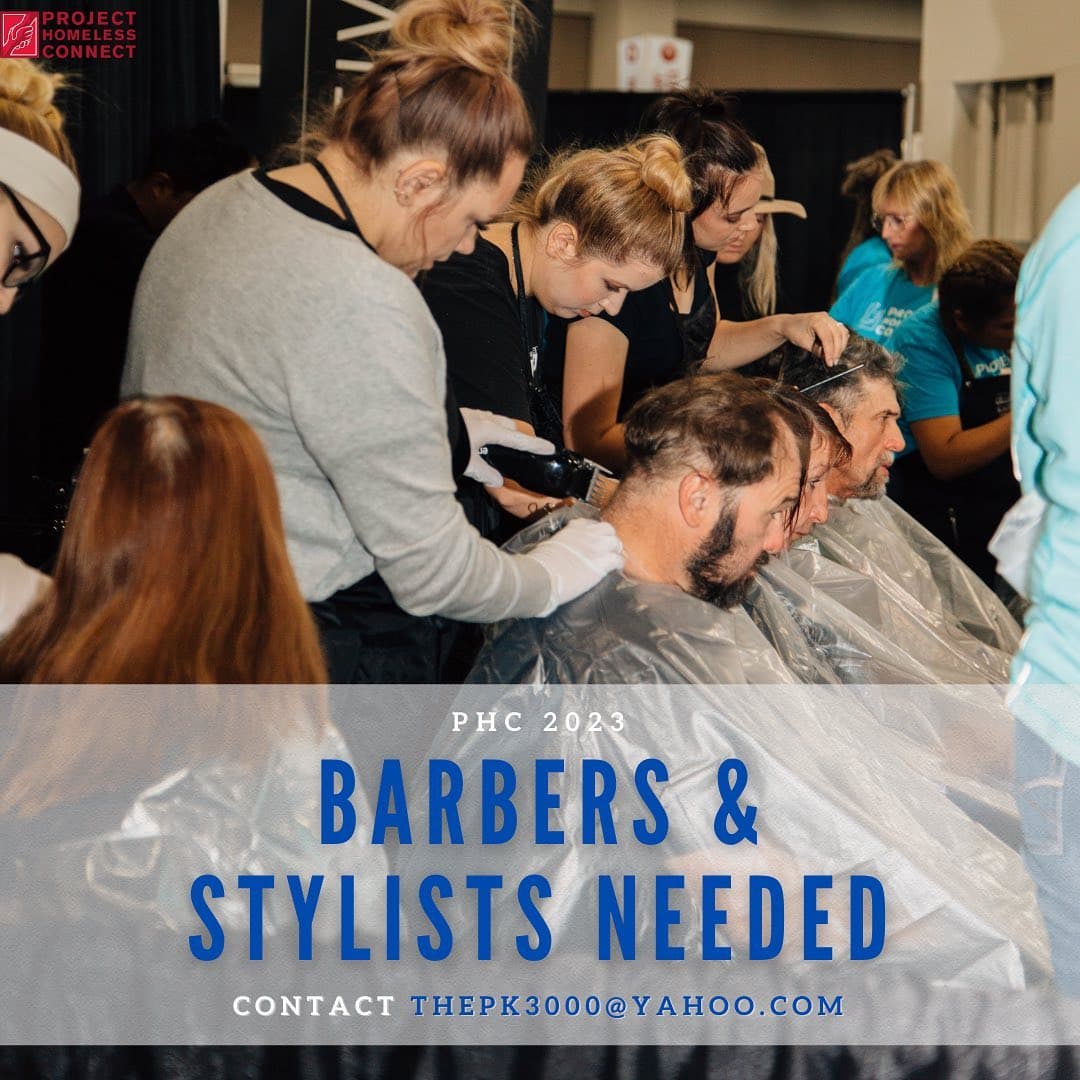 Todas las personas sin hogar podrán asistir para que reciben algunos beneficios; entre ellos cortes de cabello, exámenes para la vista, servicios dentales.