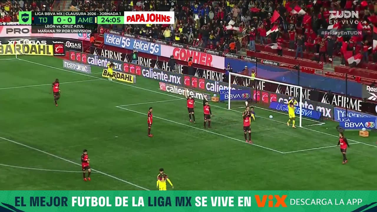 ¡Se cae el festejo azulcrema! Remate dentro del área pero Zuñiga estaba adelantado