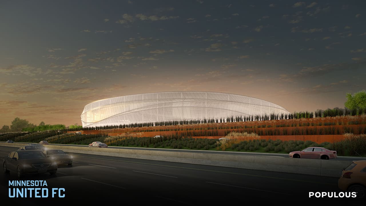 El estadio contará, entre otras innovaciones, con un elegante diseño de iluminación LED en su estructura.