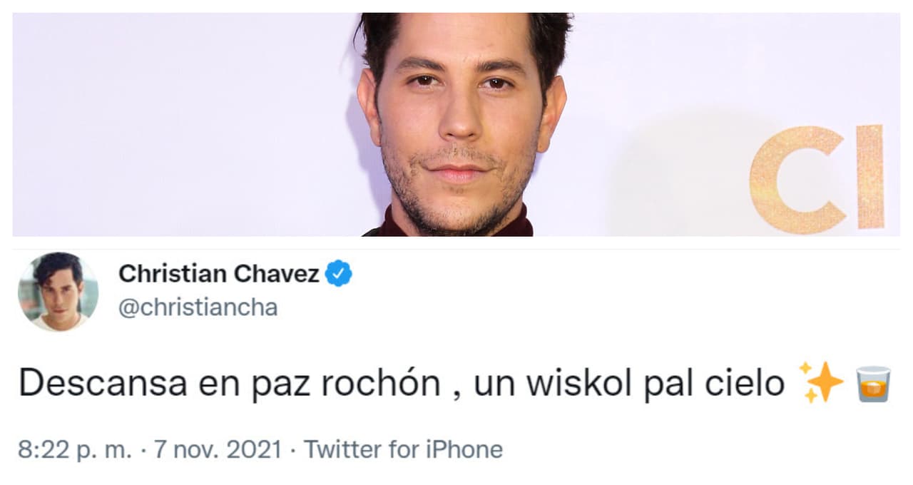 El famoso 'Giovanni' de aquel melodrama juvenil, 
<b>Christian Chávez</b>, le dedicó este tuit a quienes varios actores consideraban como un 'maestro'.
