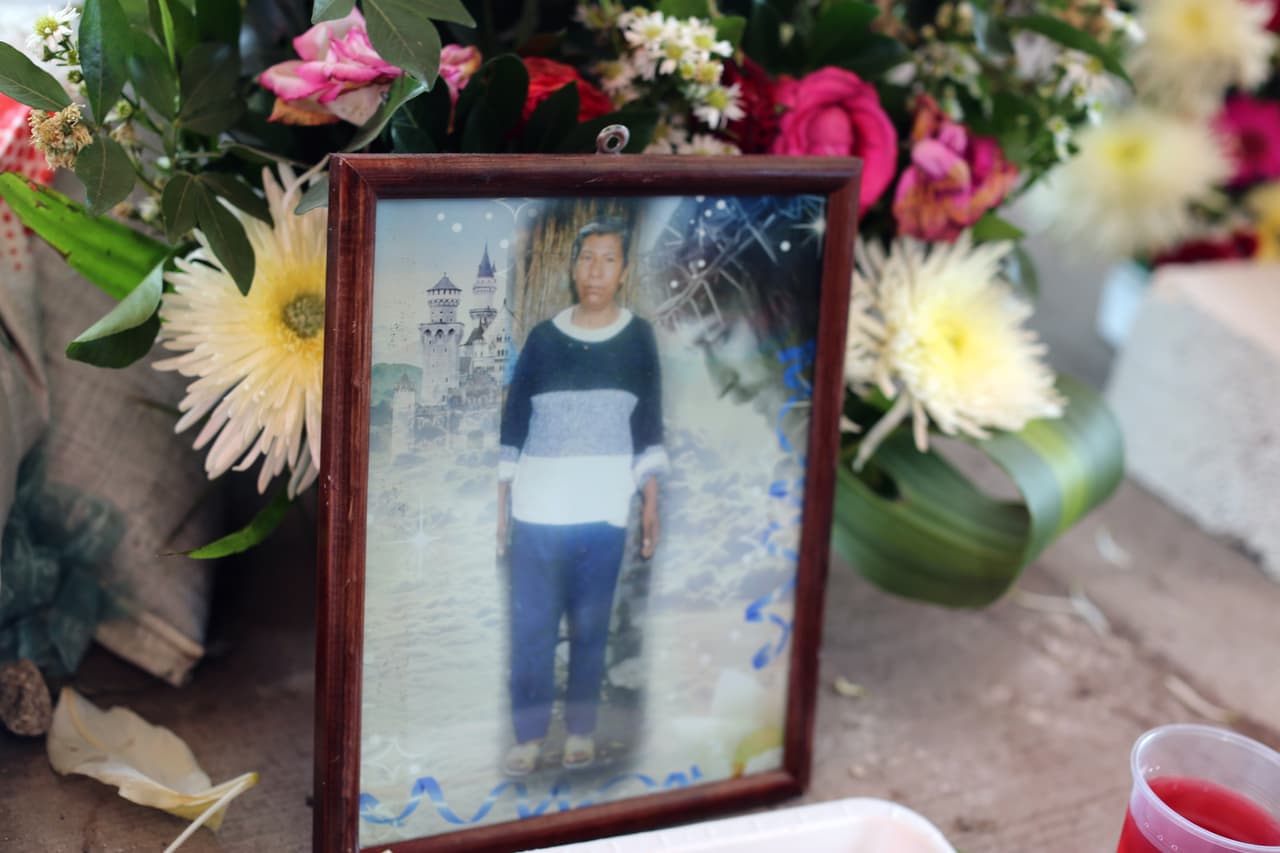 La madre del padrino, Fidelia Nolasco Zárate de 72 años, también murió en la tragedia.