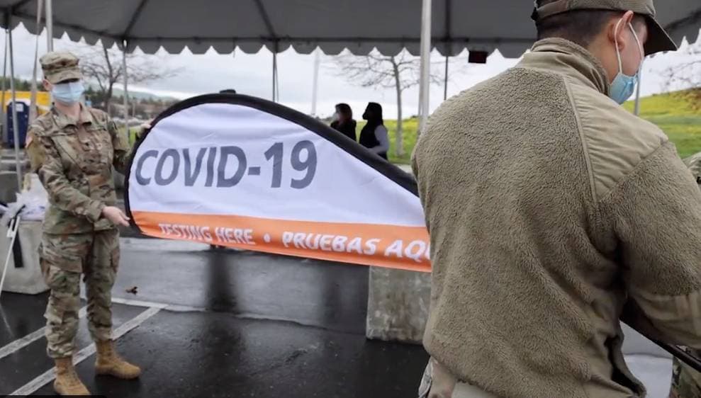 Activan la Guardia Nacional para responder a ola de contagios en California