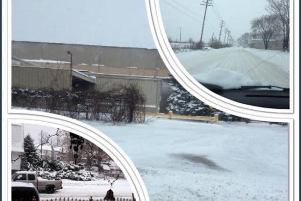 Yesenia Serratos nos envía un collage de tres lugares distintos cubiertos de nieve.