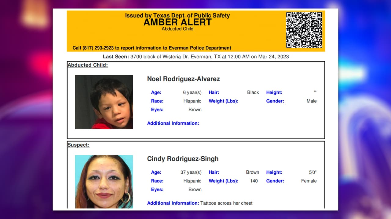 En las primeras horas de la mañana del sábado 25 de marzo, 
<a href="https://www.univision.com/local/dallas-kuvn/donde-esta-noel-emiten-alerta-amber-por-nino-hispano-desaparecido-en-texas-video" target="_blank">miles de personas recibieron una Alerta Amber</a> que alertaba 
<b>sobre la desaparición de Noel Rodríguez, de 6 años</b>. Los primeros reportes indicaban que habían visto al pequeño por última vez 
<b>en compañía de su mamá, Cindy Cecilia Rodríguez</b>.