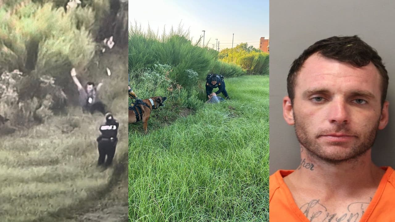 Tecnología y olfato: dron y K9 logran localizar y detener a sospechoso de robar un auto en Texas