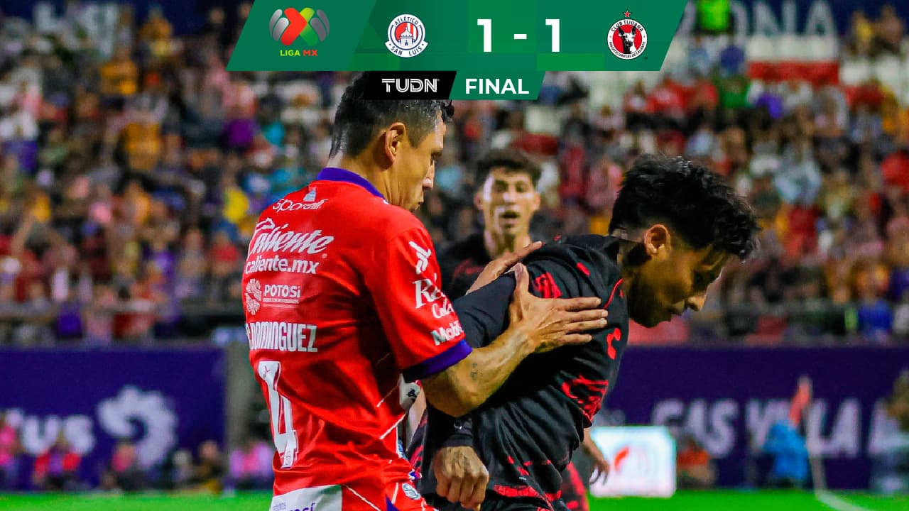 Atlético de San Luis empata en vibrante juego con Xolos