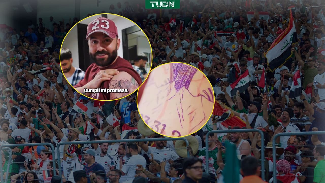 Momento para la eternidad: fan se tatúa Cerro de la Silla tras sueño mundialista