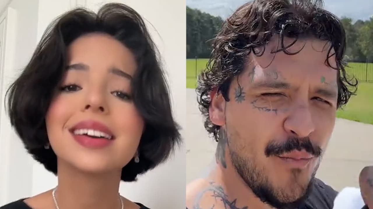 ¿Ángela Aguilar quiere hacerse tatuajes en la cara como Nodal? Así luce con ellos