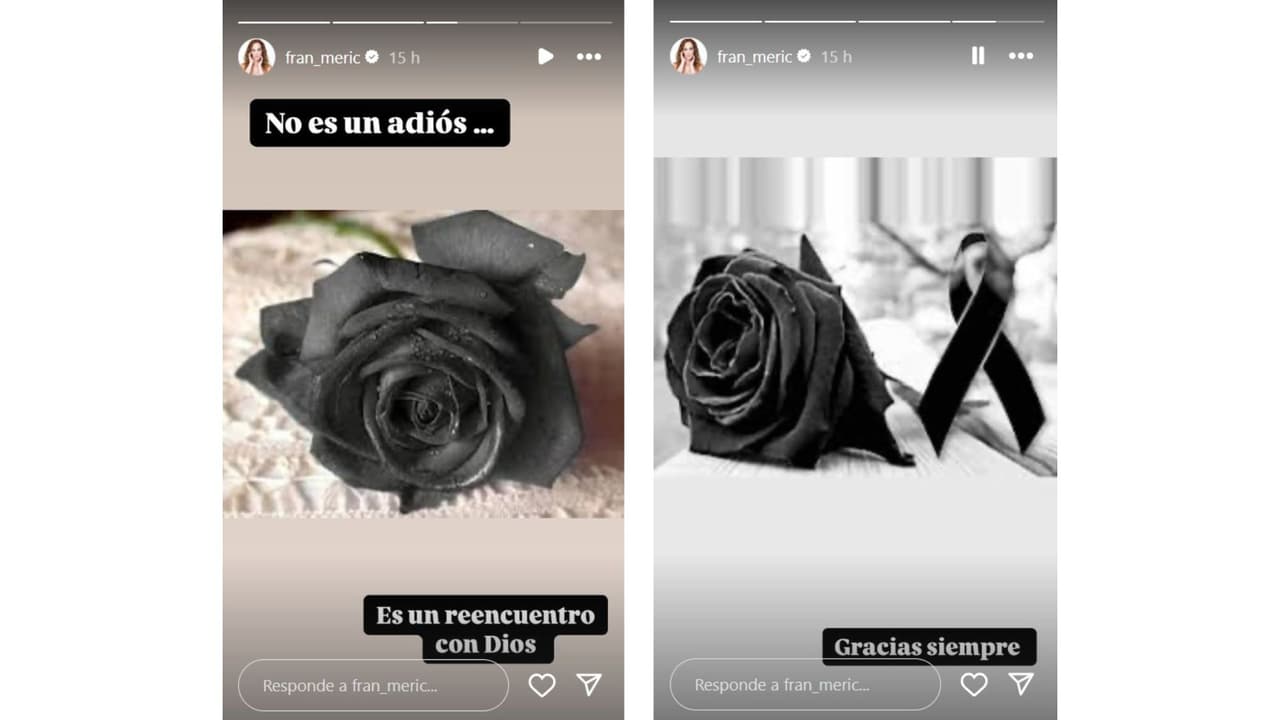 Franc Meric compartió estas imágenes tras la muerte de Daniel Bisogno.