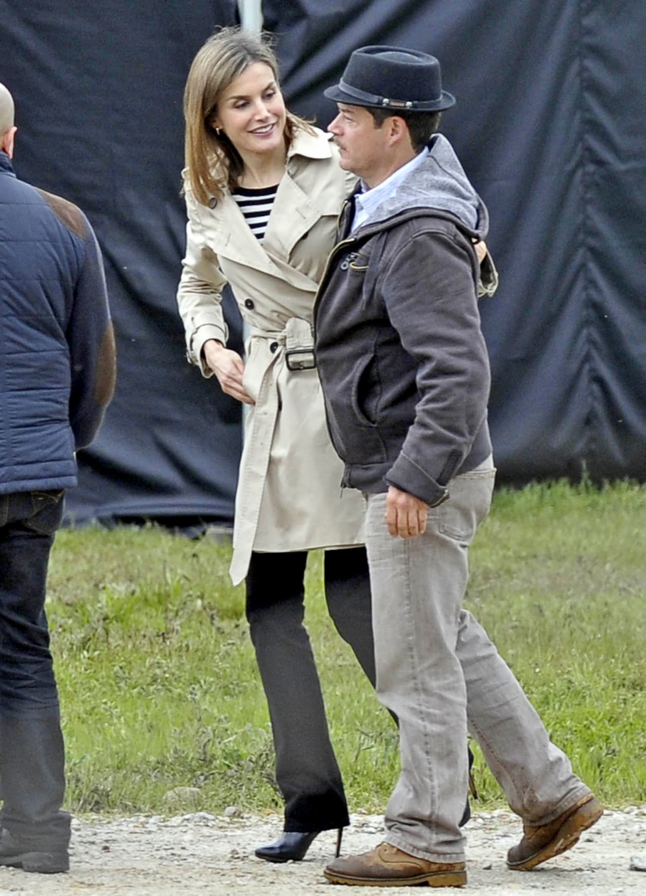 Letizia también estuvo acompañada del actor Jorge Sanz.