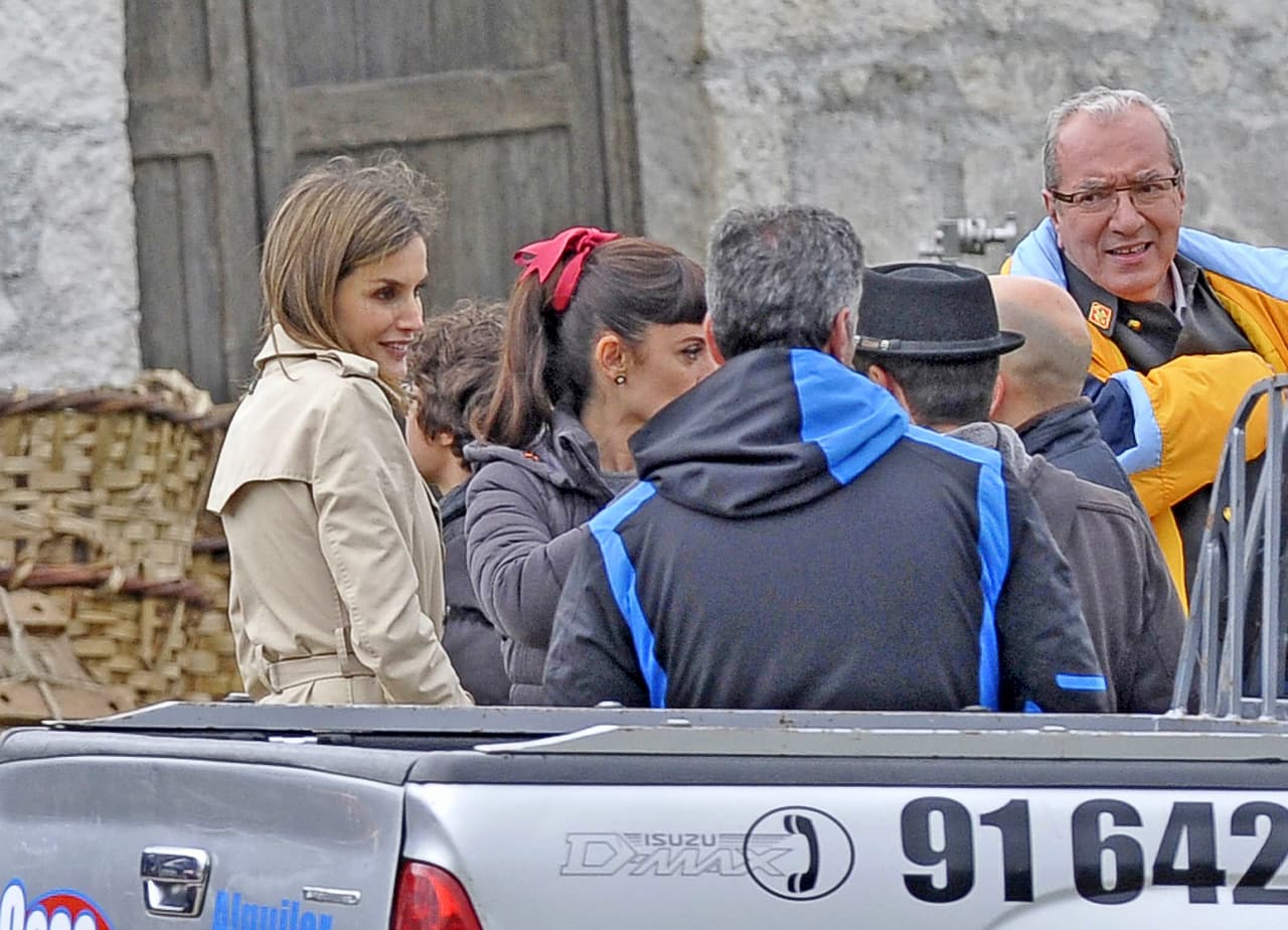 Letizia fue atenta y amable con todo el staff.