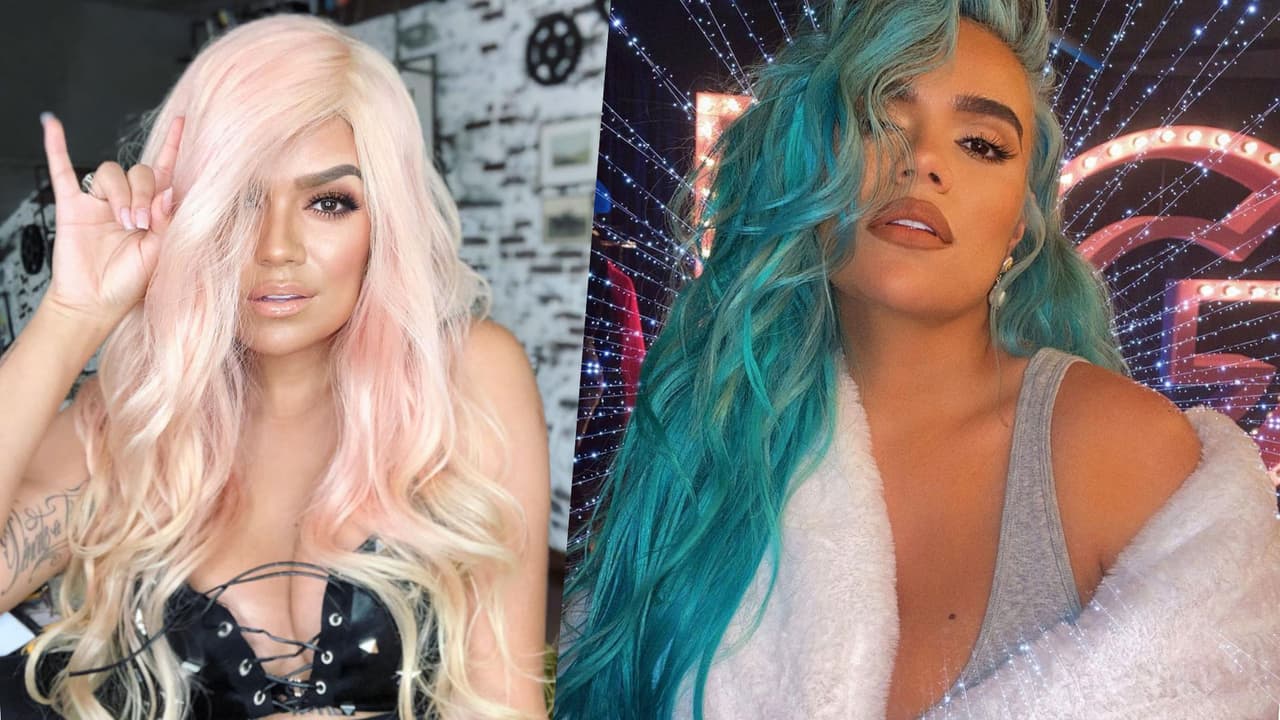 Aunque
<a target="_blank" href="https://www.univision.com/musica/karol-g-donaciones-y-ayudas-financieras-fotos">Karol G</a> no tenía claro cuál sería el color que vendría después, contó que para decidirlo se probó pelucas de diferentes, aunque no ha revelado su nuevo
<i>look</i>.